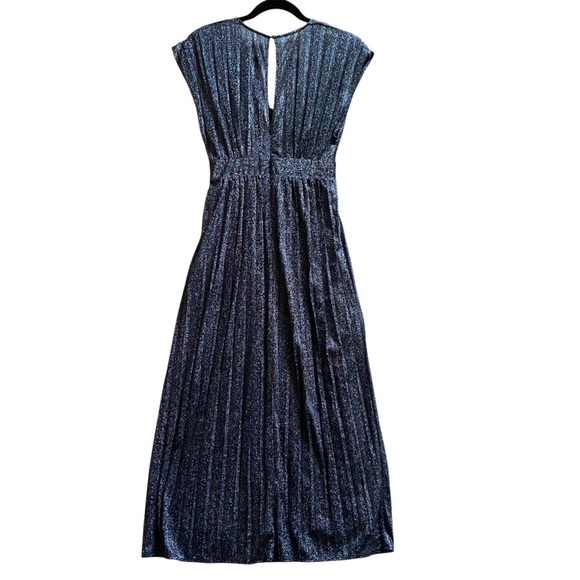Moulinette Seurs Anthropologie glitter sparkle party sleeveless dress Sz 0 - Picture 3 of 17